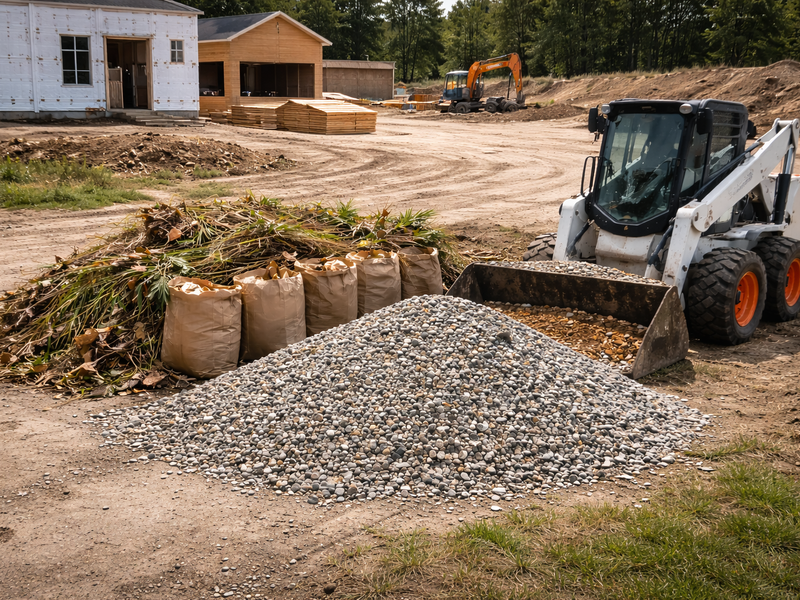 Gravel and yard waste removal by Rogers Junk Removal